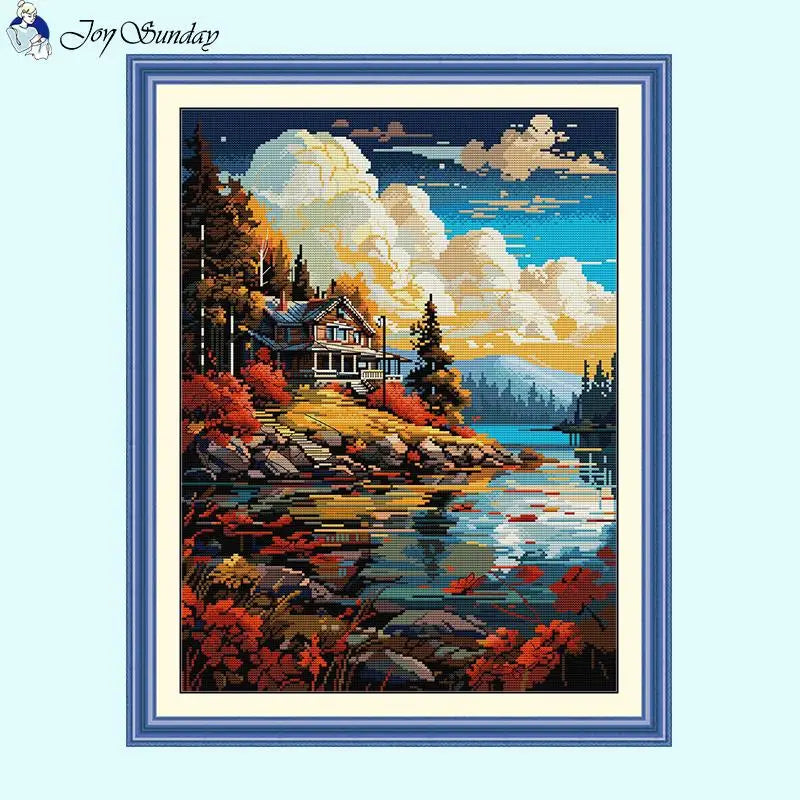 Evening Scenery Cross Stitch - Joy Sunday - AIMDIY