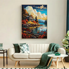 Load image into Gallery viewer, Evening Scenery Cross Stitch - Joy Sunday - AIMDIY
