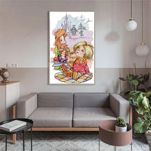 Load image into Gallery viewer, Expectations Cartoon Character Cross Stitch Kit
