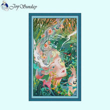 Load image into Gallery viewer, Flower Fairy DIY Art Character Pattern Cross Stitch Sewing Kits - AIMDIY
