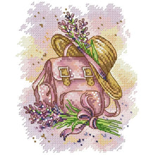 Load image into Gallery viewer, Flower Schoolbag Floral Pattern Cross Stitch Kits - AIMDIY
