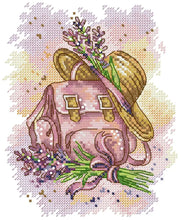 Load image into Gallery viewer, Flower Schoolbag Floral Pattern Cross Stitch Kits - AIMDIY
