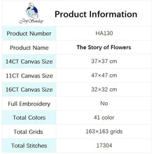 Load image into Gallery viewer, Floral Cross Stitch Patterns - Flower Story - AIMDIY
