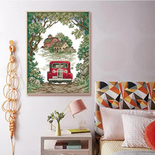 Load image into Gallery viewer, Forest Rescuer Car Pattern Cross Stitch Kit - AIMDIY
