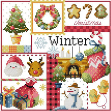 Load image into Gallery viewer, 14CT Four Seasons Cartoon Pattern Cross Stitch Kit - AIMDIY
