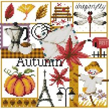 Load image into Gallery viewer, 14CT Four Seasons Cartoon Pattern Cross Stitch Kit - AIMDIY
