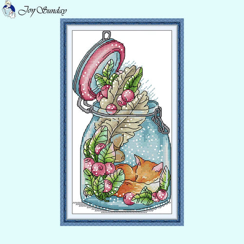 Fox in a Bottle Animal Motif - AIMDIY