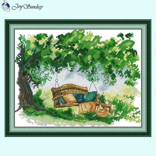 Garden Swing - DIY Scenery Cross Stitch Set - AIMDIY