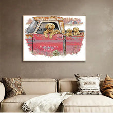 Load image into Gallery viewer, Golden Retriever Dog Family DIY Animal Pattern Cross Stitch Embroidery - AIMDIY
