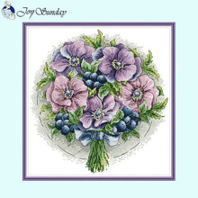 Load image into Gallery viewer, Bouquet Floral Patterns Cross Stitch Kits – DIY Embroidery Kit for Beginners &amp; Crafters
