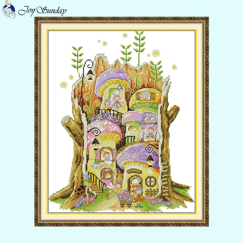 House of Fairies - Cross Stitch Kits For Adults - AIMDIY