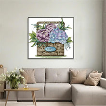 Load image into Gallery viewer, Hydrangea Basket - Joy Sunday Cross Stitch
