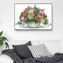 Load image into Gallery viewer, Cross Stitch Flower Pattern Hydrangea Bouquet - AIMDIY
