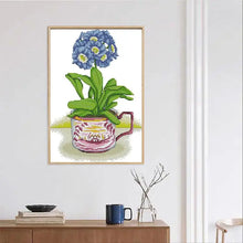 Load image into Gallery viewer, Hydrangea in a Mug of Joy -  Joy Sunday Cross Stitch - AIMDIY
