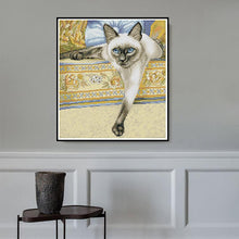 Load image into Gallery viewer, Joy Sunday Animal Cross Stitch Kit Siamese Cat - AIMDIY
