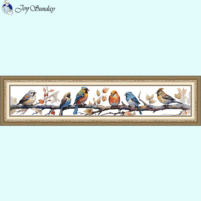 Joy Sunday - Bird Pattern Cross Stitch Kit - AIMDIY