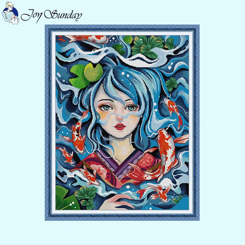 Joy Sunday Daughters of the Sea Character Cross Stitch Kit - AIMDIY