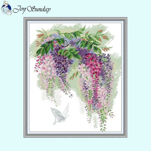 Joy Sunday Floral Pattern Wisteria - AIMDIY