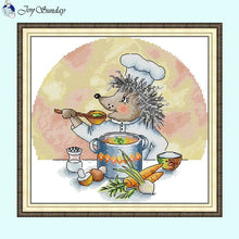 Load image into Gallery viewer, Cartoon Animal Pattern Hedgehog Chef - AIMDIY
