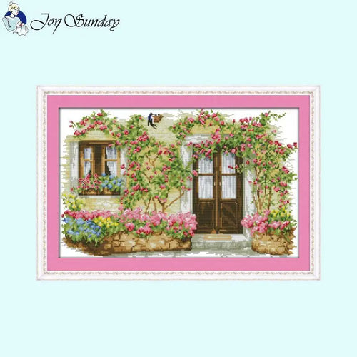 Scenic Patterns Rosebud Window Cottage - AIMDIY