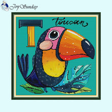 Load image into Gallery viewer, Joy Sunday Stamped Cross Stitch Largemouth Parrot - AIMDIY
