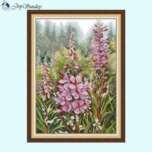 Load image into Gallery viewer, Joy Sunday Wildflower Cross Stitch Kit DIY - Floral Patterns - AIMDIY
