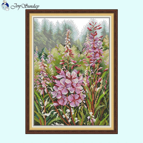 Joy Sunday Wildflower Cross Stitch Kit DIY - Floral Patterns - AIMDIY