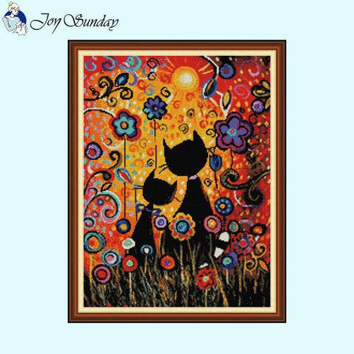 JoySunday Gouache Cat Pattern - AIMDIY