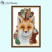 Load image into Gallery viewer, King Fox DIY Joy Sunday Cross Stitch - AIMDIY
