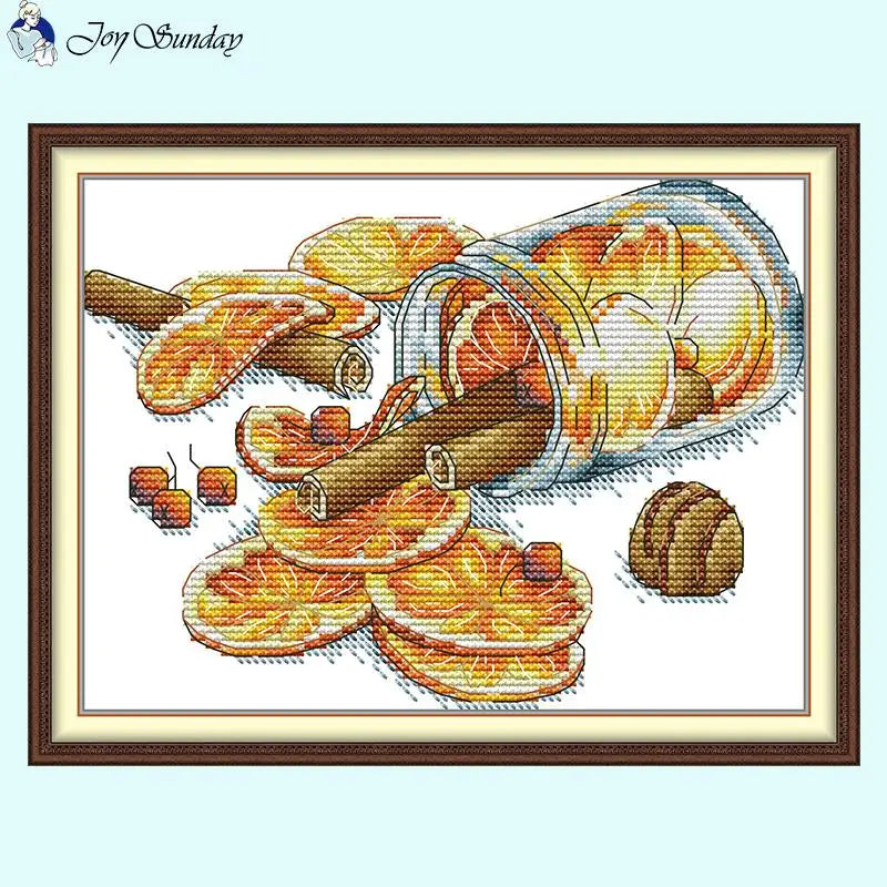 Lemon Cinnamon DIY Cartoon Pattern Stitch Embroidery - AIMDIY