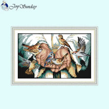 Load image into Gallery viewer, Love in the Hands Bird Pattern Embroidery Kit - AIMDIY
