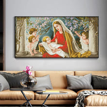 Load image into Gallery viewer, Madonna and Child Counted Cross Stitch Supplies - AIMDIY
