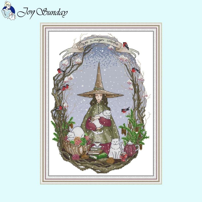 Magic World Four Seasons Cross  Stitch Kit - AIMDIY