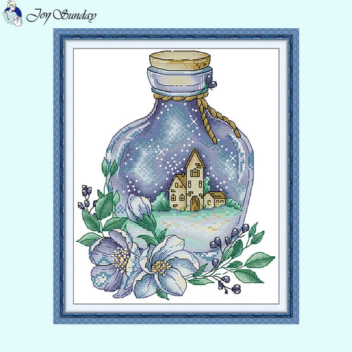 Magic Drift Bottle Cross Stitch Kit - AIMDIY