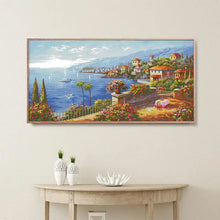 Load image into Gallery viewer, Mediterranean Landscape - Joy Sunday Cross Stitch - AIMDIY
