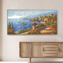 Load image into Gallery viewer, Mediterranean Landscape - Joy Sunday Cross Stitch - AIMDIY
