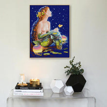 Load image into Gallery viewer, Mermaid Under The Starry Sky Character Pattern Cross Stitch - AIMDIY
