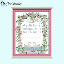 Load image into Gallery viewer, Never Apart DIY Cross Stitch - AIMDIY
