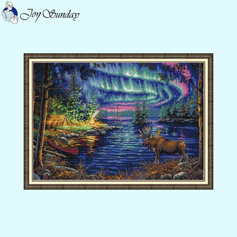 Northern Lights Counted Cross Stitch Kit - AIMDIY