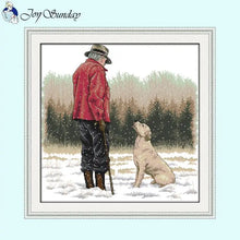 Load image into Gallery viewer, Old Man and Dog Cross Stitch - AIMDIY
