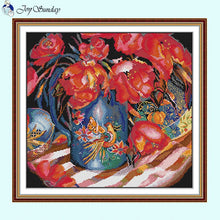 Load image into Gallery viewer, Oriental Tulips Cross Stitch Patterns - AIMDIY
