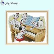 Load image into Gallery viewer, Piano Playing Spotted Dog Animal Pattern - AIMDIY
