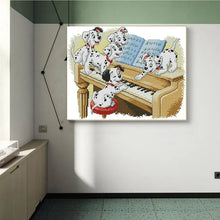 Load image into Gallery viewer, Piano Playing Spotted Dog Animal Pattern - AIMDIY
