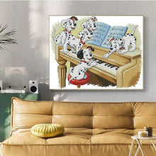 Load image into Gallery viewer, Piano Playing Spotted Dog Animal Pattern - AIMDIY
