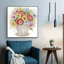 Load image into Gallery viewer, Poppies in Bloom Floral Pattern - DIY Handmade Needlework
