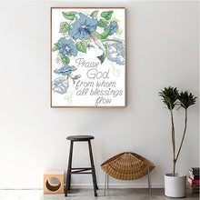 Load image into Gallery viewer, Praise God Blue Flower - AIMDIY
