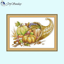 Load image into Gallery viewer, Pumpkin Pattern Series Cross Stitch Kit - AIMDIY
