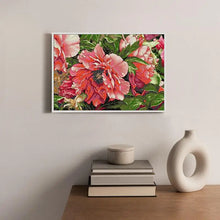 Load image into Gallery viewer, Red Peony DIY Cross Stitch Embroidery Kit - AIMDIY
