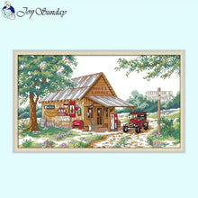 Load image into Gallery viewer, Roadside Gas Station X Stitch Patterns - AIMDIY
