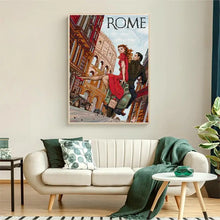 Load image into Gallery viewer, Roman Holiday DIY Couple Character Pattern Cross Stitch - AIMDIY
